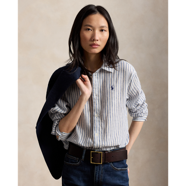 Camicia Lino Vichy Ralph Lauren - Stile e Comfort
