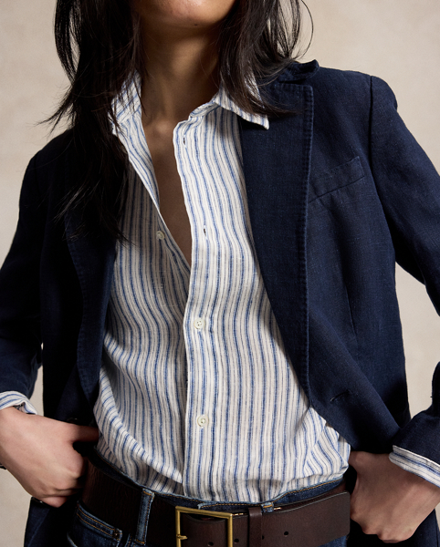 Camicia Lino Vichy Ralph Lauren - Stile e Comfort