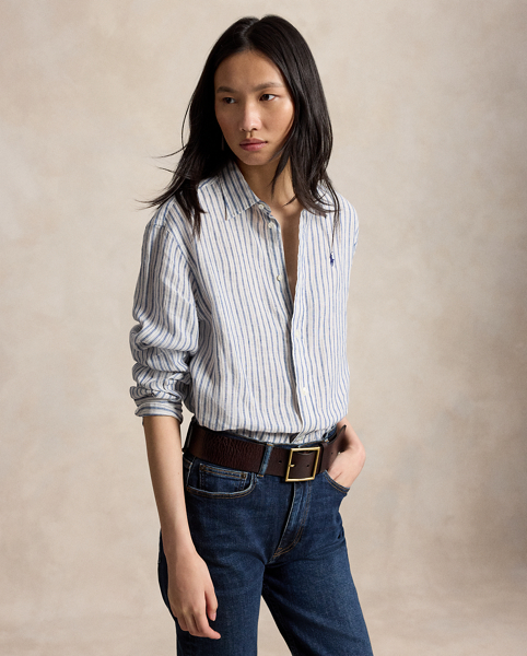 Camicia Lino Vichy Ralph Lauren - Stile e Comfort
