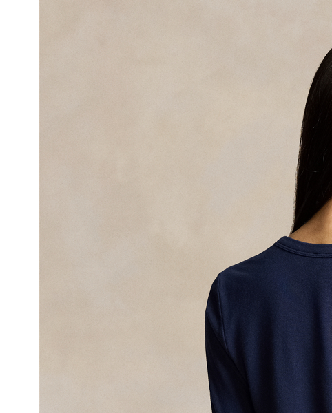 Made from a lightweight stretch-cotton blend, this crewneck cardigan is detailed with one-button cuffs and our signature embroidered Pony.