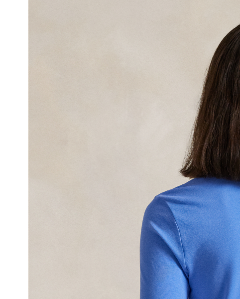 Made from a lightweight stretch-cotton blend, this crewneck cardigan is detailed with one-button cuffs and our signature embroidered Pony.