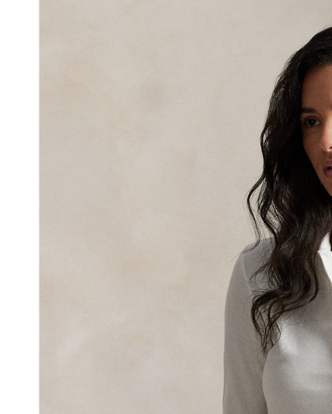 Crafted from stretch cotton piqué for a slim fit, this long-sleeve shirt combines a classic rib-knit Polo collar and a full-button placket. Our signature embroidered Pony adorns the chest.