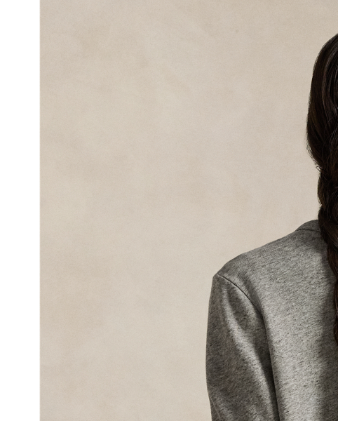 Smooth French terry and a snapped placket come together to create this crewneck cardigan, which is finished with our signature embroidered Pony on the chest.