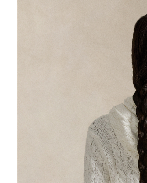 The versatile style of a full-zip hoodie meets  Ralph Lauren Lauren's signature cable-knit construction in this cotton layer, which is adorned with our embroidered Pony on the chest.