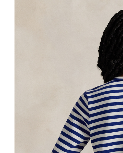Crafted with smooth French terry, this lightweight striped cardigan is embroidered with our signature logo and the Polo Bear dressed in a stylish RL look.