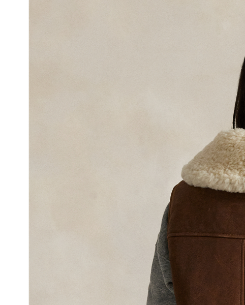 Rich in colour and luxurious to the touch, this full-zip gilet is crafted with Icelandic lamb shearling and features a wide-spread collar and front waist pockets.