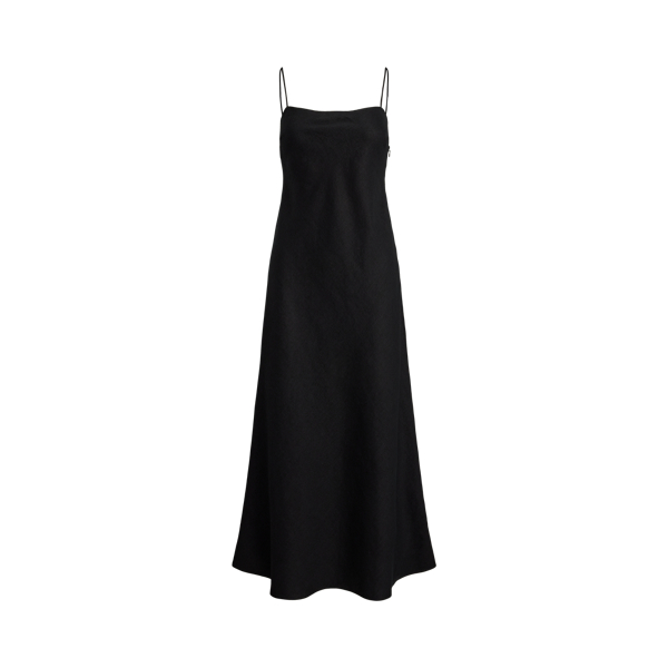 Robe trapèze sans manches en lin - Polo Ralph Lauren - Modalova