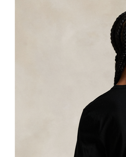 This jersey long-sleeve tee is made with a cotton-modal blend and cut for a Shrunken Fit. Our signature Pony is embroidered above the right hem.