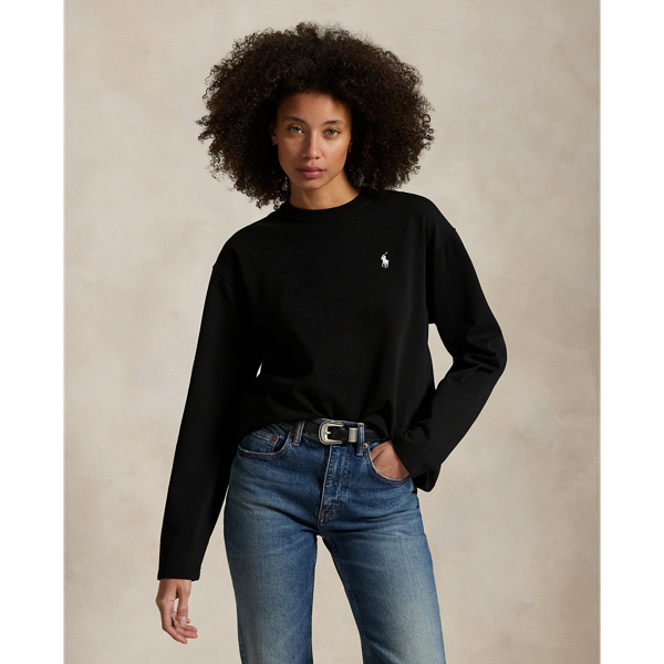 Our signature embroidered Pony details the chest of this long-sleeve T-shirt, which is made from soft cotton jersey.