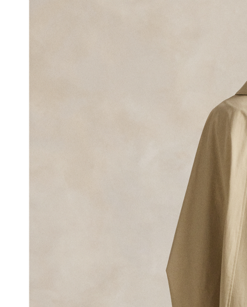 Combining classic car coat styling with an oversize fit, this medium-weight layer is crafted from Italian cotton twill for structured lines and a smooth hand.