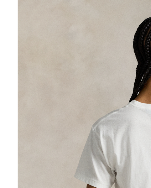 Our signature block-lettered "Polo" logo decorates the front of this cotton jersey crewneck T-shirt.