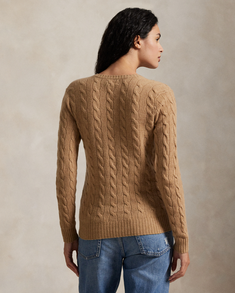 Maglia a Trecce in Lana e Cashmere Ralph Lauren