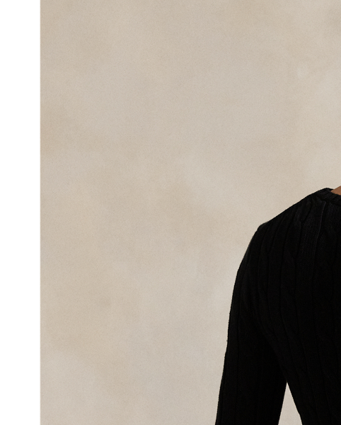 A Polo essential, this slim-fitting crewneck jumper is made with soft, combed cotton and showcases our signature cable-knit construction.