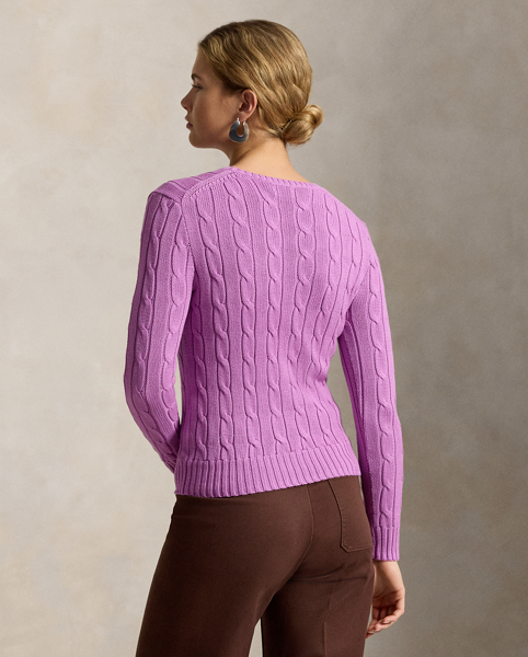 Maglia a Girocollo Ralph Lauren in Cotone a Trecce