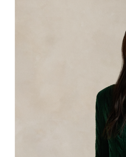 Cable-knit with a soft blend of Italian wool and carded cashmere, this buttoned crewneck cardigan is accented with our signature embroidered Pony at the chest.