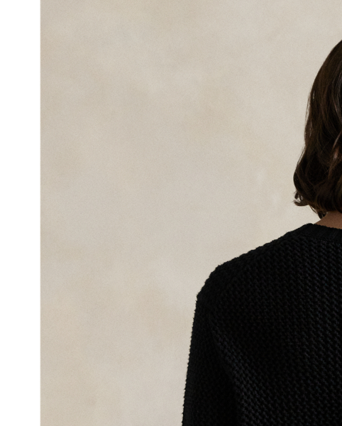 Knit with textural pointelle stitches, this cotton crewneck jumper showcases an intarsia-knit and embroidered rendering of  Ralph Lauren Lauren's Polo Bear in a boxer-inspired look.