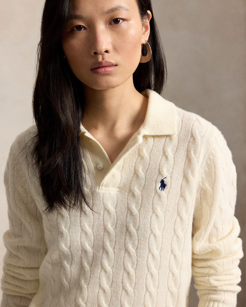 Maglia Polo Ralph Lauren in Lana e Cashmere