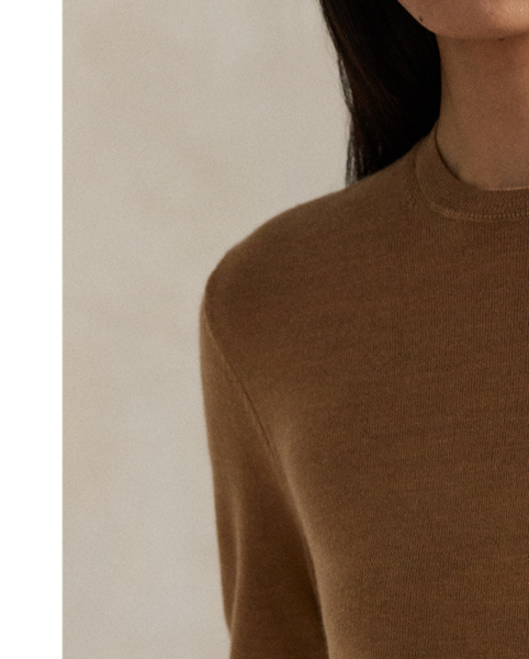 Knit with medium-weight Italian wool, this classic crewneck jumper is accented with our signature embroidered Pony at the left chest.