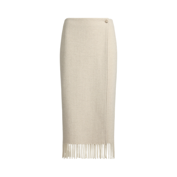 Jupe portefeuille frangée à chevrons - Polo Ralph Lauren - Modalova