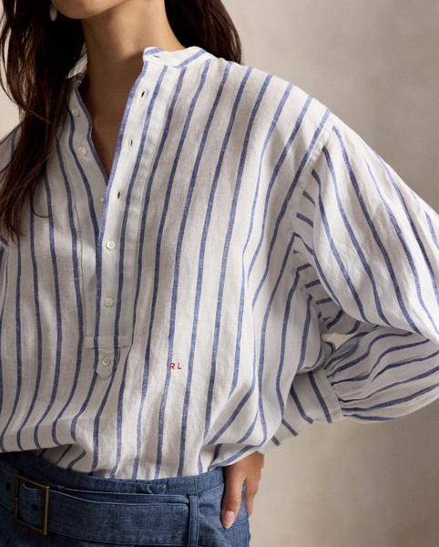 Camicia in Lino a Righe Ralph Lauren - Eleganza Casual