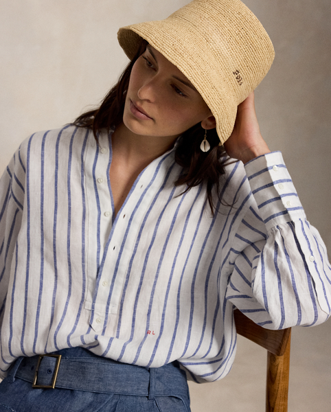 Camicia in Lino a Righe Ralph Lauren - Eleganza Casual