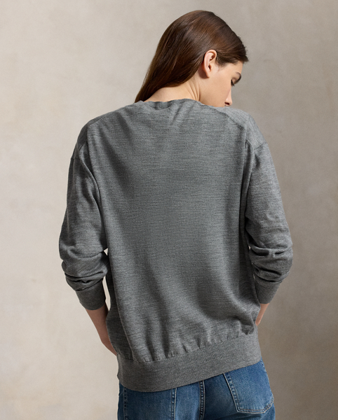 Maglia in Lana Scollo a V - Ralph Lauren