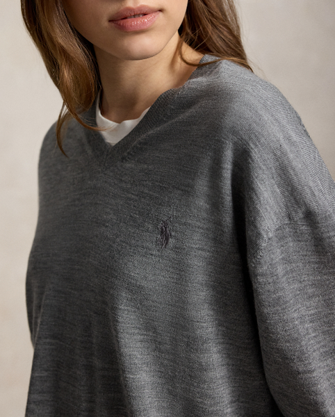 Maglia in Lana Scollo a V - Ralph Lauren