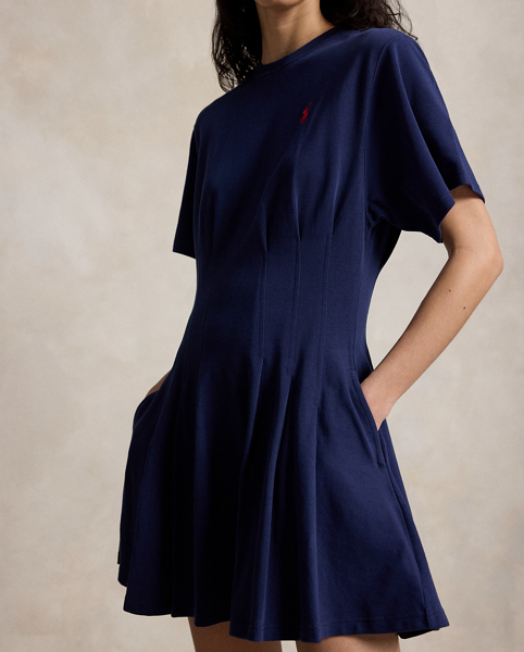 Abito a Maglietta in Jersey di Cotone Ralph Lauren