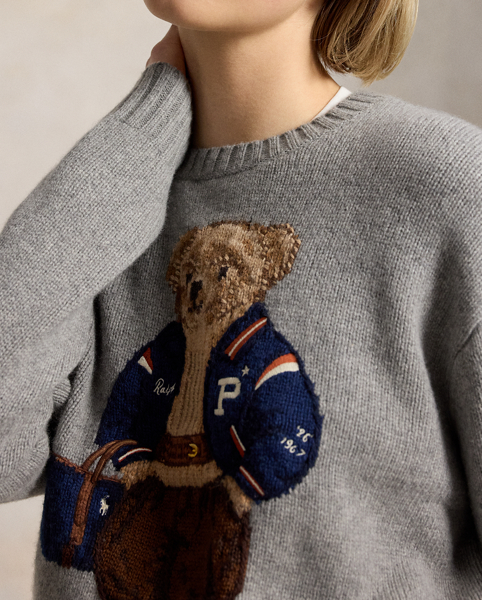 Maglia Polo Bear in lana e cashmere Ralph Lauren