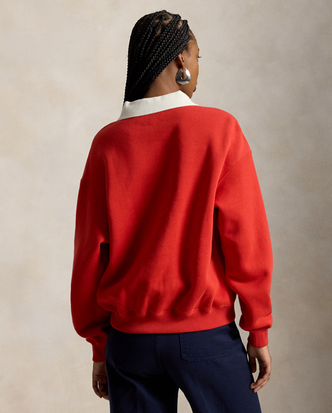 Felpa Polo Ralph Lauren con Colletto e Stemma Vintage