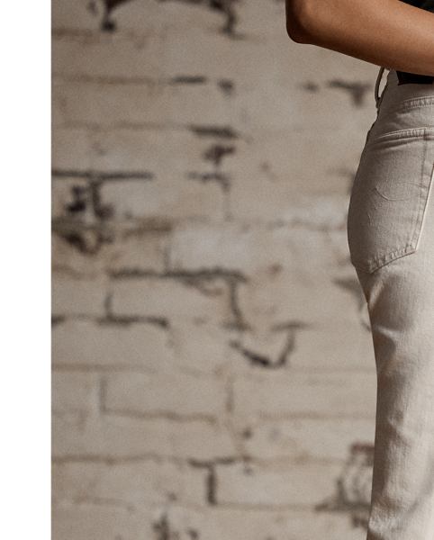 Mid-rise, straight-fitting jeans made from 11 oz. Japanese denim with extra stretch. Late '60s construction and detailing. Zip fly. Lightly washed.