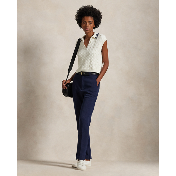 Cut for a straight fit, these double-knit jacquard trousers are detailed with tailored creases along each leg and our RLX metal pin above the back pocket.