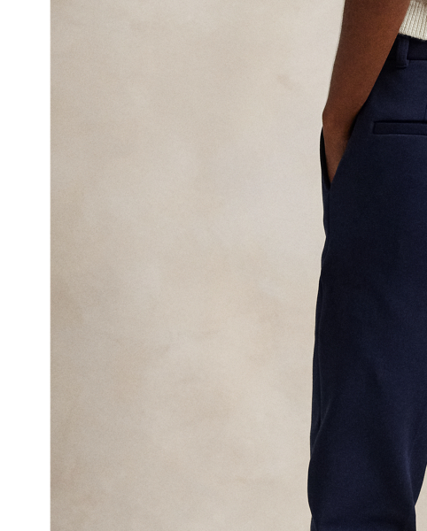 Cut for a straight fit, these double-knit jacquard trousers are detailed with tailored creases along each leg and our RLX metal pin above the back pocket.