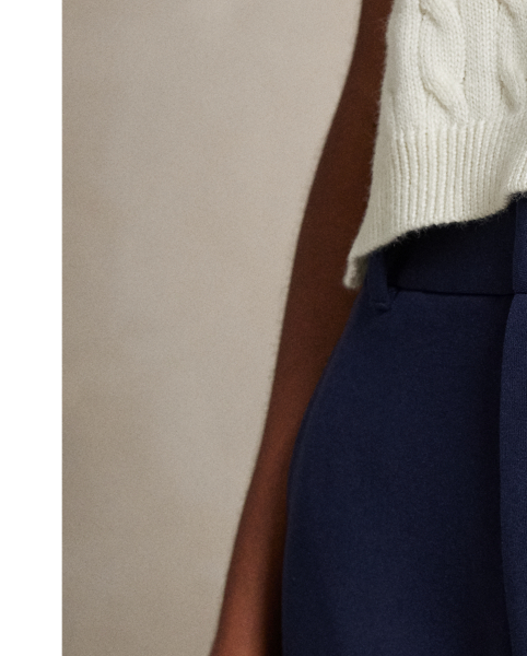 Cut for a straight fit, these double-knit jacquard trousers are detailed with tailored creases along each leg and our RLX metal pin above the back pocket.