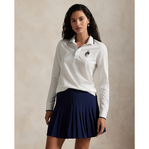 This long-sleeve Polo shirt is crafted with breathable jersey fabric and features the Polo Bear and our signature "RLX" logo embroidered at the chest.