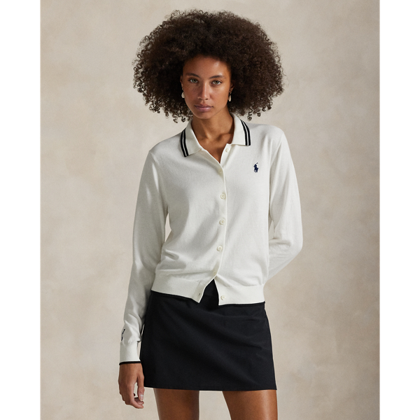 Combining the look of our signature Polo shirt with the versatility and ease of a cardigan jumper, this cotton-blend layer is made with COOLMAX fibres to help keep you cool, dry and comfortable.