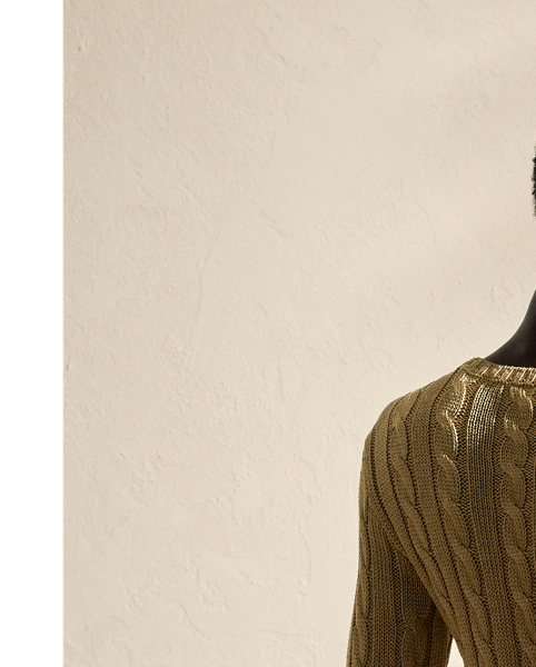 Our iconic cable-knit crewneck jumper melds impeccable craftsmanship with the refined luxury of high-shine silk, which is specially selected for its soft hand and beautiful sheen.