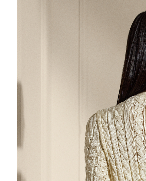 Our iconic cable-knit cardigan jumper combines impeccable crafting with the refined luxury of high-shine silk, which is specially selected for its soft hand feel and beautiful sheen.