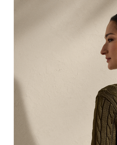 Our iconic cable-knit cardigan jumper combines impeccable crafting with the refined luxury of high-shine silk, which is specially selected for its soft hand feel and beautiful sheen.