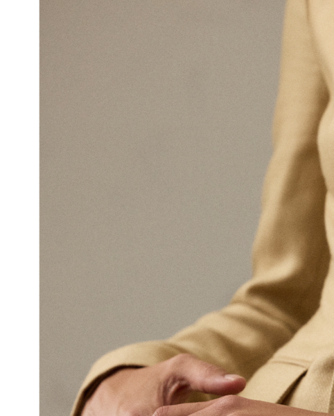 Debuted as a men's sporting style in 19th-century Britain, the double-breasted jacket is one of  Ralph Lauren Lauren's enduring signatures. This version of the iconic Camden is crafted from a cashmere-and-linen twill and then accented with genuine mother-of-pearl buttons.