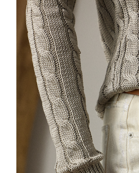 Cut for a mid-rise and a slim silhouette, this version of the Barrett jean is crafted in Italy with Japanese stretch cotton denim that's garment-dyed and specially treated with an irregular silver-tone foil. A leather patch debossed with " Ralph Lauren Lauren Made in Italy" at the back waist completes the look.