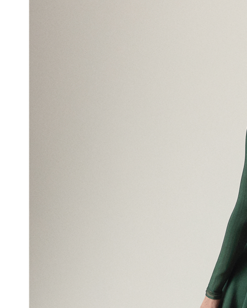 Celebrating timeless elegance with a fluid silhouette and artisanal crafting, this long-sleeve jumper dress is spun with two viscose yarns in different thread counts, creating an interlock fabric that provides a soft, smooth hand feel and a subtle lustre. A horizontally-knit body produces a figure-hugging bodice that flows beautifully into a perfectly draped skirt, while sheer details at the cuffs and hem lends to this style's breezy sensibility.