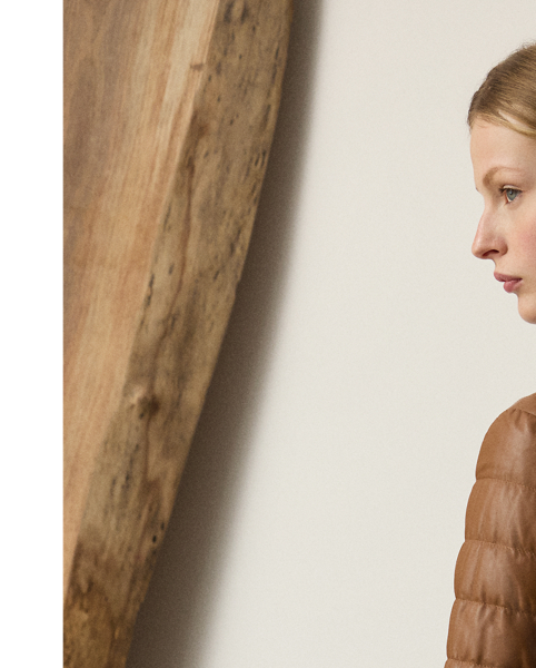 An avid car collector, Mr Lauren's vast collection serves as a key source of inspiration for the Pre-Autumn 2025 Collection, which is evident in the Roslin down coat. Cut for a figure-skimming silhouette, the Roslin is constructed from supple, channel-quilted nappa lambskin, resembling the interior of one of Mr Lauren's iconic vehicles. A snapped band collar, zip pockets and zip gussets on the cuffs afford a chic, downtown feel.