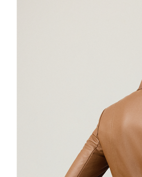 Blending refined luxury with effortless style, Pre-Autumn 2025 celebrates Mr Lauren's commitment to timeless elegance through artisanal designs, sophisticated neutrals and surprising silhouettes, which is evident in the season's Naylor jacket. Crafted with supple nappa lambskin hand-treated with a burnishing technique for a subtle aged appearance, this blazer is designed with an array of iconic  Ralph Lauren Lauren details, including signature snaps, genuine horn buttons and equestrian-style pockets.