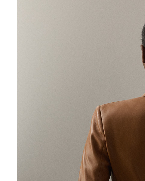 Debuted as a men's sporting style in 19th-century Britain, the double-breasted jacket is one of  Ralph Lauren Lauren's enduring signatures. Accented with our "RL" and crown-engraved polished buttons, this version of the iconic Camden is crafted in Italy from supple nappa lambskin and lined with a signature jacquard fabric.