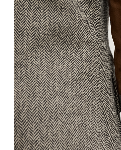 A refreshed rendition of a  Ralph Lauren Lauren icon, the Preston II is updated with a straighter fit and a slightly shorter length. Inspired by one of Mr Lauren's own blazers, this jacket is expertly crafted in Italy from a menswear-inspired wool-blend herringbone tweed – a brushed, fibre-dyed fabric considered for its soft hand feel. Detailed with lamb-suede patches on the elbows, our Preston jacket features a back vent, a throatlatch and a wool twill undercollar.