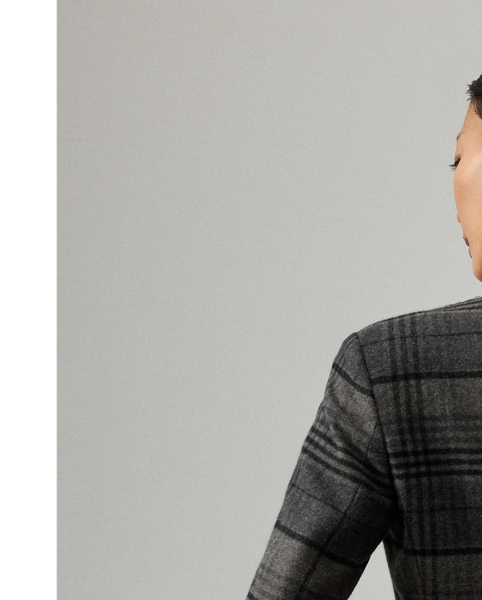 The Kent is a menswear-inspired double-breasted silhouette. Reminiscent of vintage  Ralph Lauren Lauren plaid tailoring, this version's fibre-dyed fabric is redeveloped for a softer hand and lighter weight, making it perfect for transitional dressing. Highly considered tailoring details, including waist darts and princess seams, exquisitely sculpt this style’s flattering silhouette.