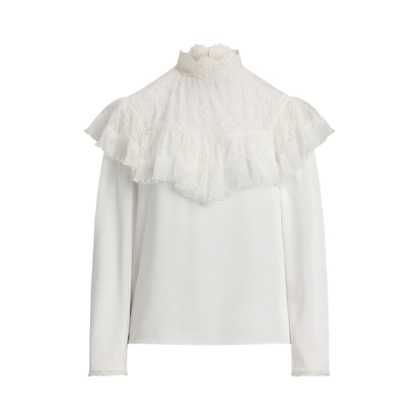 Chemisier Alexandrea en crêpe et satin - Collection - Modalova