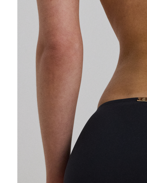 Cut to sit below your waist, this solid-hued bottom is perfect for mixing and matching with Lauren's tankini and bikini tops. An "LRL"-engraved metal plaque on the centre back gives it a sophisticated signature finish.