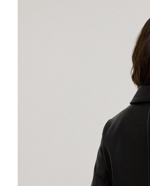 An enduring luxurious layer, this jacket is crafted with supple nappa lamb leather.